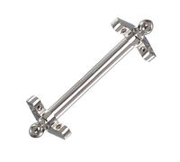 Aste per scale argentate per tappeti, 10 pezzi, 102 cm, facili da montare, aste antiscivolo per tappeti per scale, soluzione durevole ed elegante per la decorazione della casa