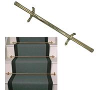 Aste per Scale, Kit di aste per Scale in Ottone Vintage, aste per Scale Regolabili da 20 a 50 Pollici, 12 Barre Decorative per tappeti con staffe e Viti per abbellire Le Scale