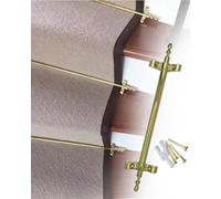 Aste per Tappeti per Runner per Scale, Aste di Fissaggio per Gradini in Legno, Eleganti Barre Tubolari in Ottone con Viti, Fermagli per Tappeti per Scale per Decorazioni Interne(1pc,20in/51cm)