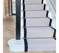 Aste per tappeti per Scale, Aste in Ottone per tappeti per Scale - Set da 1 a 13, Aste di Supporto Resistenti per casa, Ufficio e Centri Commerciali, Ideali per l'installazione di tappeti su