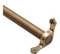 Aste per tappeti per Scale, Aste per tappeti su Misura in Ottone - Set da 16 (122 cm) - Staffe per Scale Facili da installare - Design Resistente con Tubo Rotondo per l'arredamento della CAS