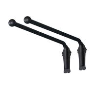 Aste per tende con braccio oscillante, 2 Piece Heavy Duty Curtain Display Stand for Window Side Panels Front Door Store