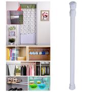 Aste per Tende Telescopiche Asta in Metallo per Armadio Porta Utensili Bianco