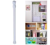 Aste per Tende Telescopiche Asta in Metallo per Armadio Porta Utensili Bianco