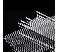 Aste Rotonde Acriliche Bastoncini Acrilici 50 Pezzi di Diametro 2mm-5mm Aste di Tassello Acrilico Trasparente Lunghezza 25 Cm Artigianato Fai da Te Bastoncini Acrilici, 5mm