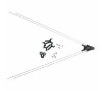 Aste SKS asr pour garde-boues avant SKS bluemels(acc.inclus) (x2) Argenté