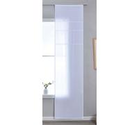 Astek Tenda a pannello semitrasparente con binario di pannello, altezza x larghezza 245 x 60 cm, bianco, motivo a catena, traslucido, struttura elegante 202450P