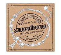 Astellea Bracciale in Argento 925 con Lettere e Stelline - Regalo D'ispirazione per Donne e Ragazze, Regalo Romantico per Ogni Occasione - Per lei: Mamma Figlia Amica Sorella Collega (A)