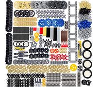 ASTEM Technic Parts, 826 pezzi per differenziali ruote, connettori a catena, giunti per pista, ammortizzatori, albero sterzo, per ruote Moc, connettori per catena di costruzione perni di collegamento