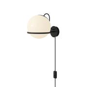 Astep Model 237/1 Applique Nera Con Interruttore