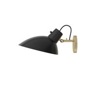 Astep VV Cinquanta Applique Ottone/Nero Con Interruttore