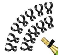 ASTER 12 clip per bottiglie di champagne, estensori per bottiglie di champagne, stelle filanti per champagne, per compleanni, feste di nozze