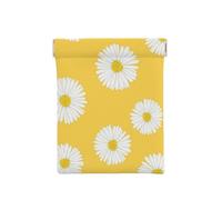 Aster bianco margherita gialla, Spremere il portafoglio superiore da donna Borsa portaoggetti Piccola portamonete Portamonete