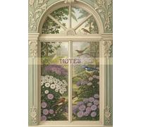Aster Garden Window Notebook: 120 pages with a beautiful Art Nouveau style cover