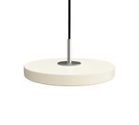 Asteria Micro Lampadario Bianco Perla/ Parte Superiore In Acciaio