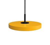 Asteria Micro Lampadario con Dimmer Giallo zafferano/Top Nero