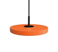 Asteria Micro Lampadario con Paralume Dimmer Arancione/Nero