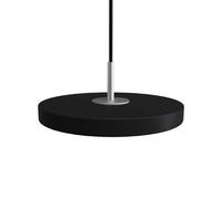 Asteria Micro Lampadario Nero/Parte Superiore in Acciaio