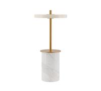 Asteria Move Lampada Portatile Mini Marmo Bianco
