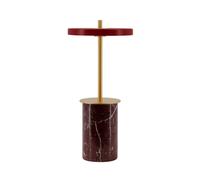 Asteria Move Lampada Portatile Mini Marmo Rosso