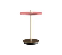 UMAGE lampada LED da tavolo ricaricabile Asteria Move, rosa/ottone, 31 cm UMAGE