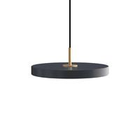 Asteria Plus Mini Lampadario Grigio Antracite/ Ottone