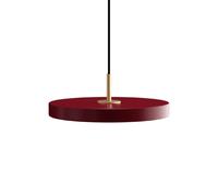 Asteria Plus Mini Lampadario Rosso Rubino/ Ottone