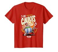 Asterix & Obelix The Heroic Gauls Maglietta, Bambini, Rosso, 3 Anni