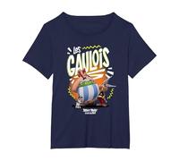 Asterix & Obelix The Heroic Gauls Maglietta, Donna Plus-Size, Navy, 3X