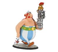 Plastoy - Asterix - Figura di Obelix con una pila di elmetti