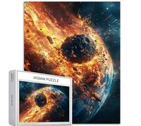 Asteroid Impact on Earth Puzzle da 1000 pezzi per adulti Puzzle artistico a tema disastro impegnativo giochi di attività familiari colorati puzzle fai da te per decorazioni per la casa regali 50 × 70