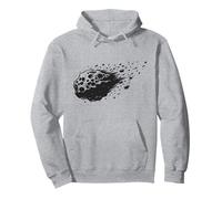 Asteroide Spazio Cometa Meteorite Minimalista Felpa con Cappuccio