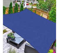 ASTEROUTDOOR - Parasole, vela rettangolare, 20,3 x 30,5 m, blocco UV, baldacchino per patio, cortile, prato, giardino, attività all'aperto, blu