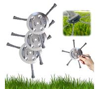 ASTETY Testa decespugliatore in filo di acciaio da 15,2 cm, ricambio per decespugliatore elettrico a batteria senza fili, mangiatore di erbacce, lama in metallo per mangiatore di erbacce (2, 3 lame)