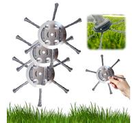 ASTETY Testa decespugliatore in filo di acciaio da 15,2 cm, ricambio per decespugliatore elettrico a batteria senza fili, mangiatore di erbacce, lama in metallo per mangiatore di erbacce (3, 6 lame)