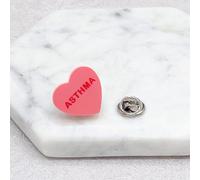 Asthmatic Sensibilizzazione Cuore Pin Asma Distintivi per Uomo Donna Unisex