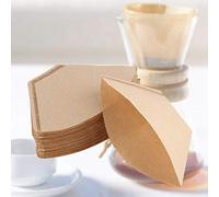 Astibym Carte da Filtro per caffè, 100 Coni Non Sbiancati | Materiale naturale, perfetto per la casa, compatibile con i birrai