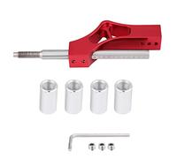 Astibym Estensione Leva Manuale, Regolabile 170 Mm (Rossa) | Lega di Alluminio e Acciaio Inossidabile, più Breve, Montaggio Pomello del , Standard M10 X 1,5 Cm