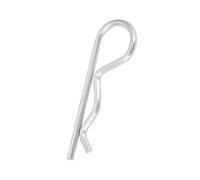 Astibym Set di Coppiglie Tipo B, 10 Clip Resistenti (3,5*75 mm（10 pezzi）) | Ferro zincato, Adatto per supporto idraulico, Finitura durevole e decorativa, Opzioni multi-dimensione disponibili