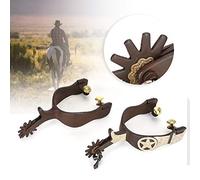Astibym Speroni da Cavallo dal Design Elegante, Materiale in Acciaio | Eleganti speroni da cowboy , 2 pezzi, opera d\'arte decorativa, le campane creano il suono, comunicano con il cavallo da