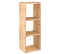 ASTIGARRAGA DMC30099 - Estantería modular 3 cubos serie Dinamic fondo 33 cm pino macizo