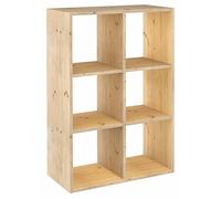 Scaffale Astigarraga Dinamic 6 Marrone Naturale Pino 70,8 x 33 x 105,4 cm Cub