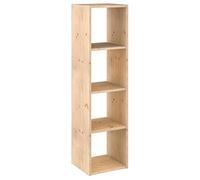 Scaffale Libreria a Cubo 3 4 Ripiani in Legno Naturale Grezzo Kit Salvaspazio