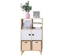 Astigarraga Scaffale in legno di pino | Set di scaffali multiuso | Scaffale a cubi | Highboard con gambe | Legno massiccio | 118,9 x 70,8 x 33 cm | EU Ecolabel | Certificato PEFC