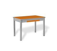 ASTIMESA Alas Cristal - Tavolo da cucina, metallo, arancione, 90 x 50 cm