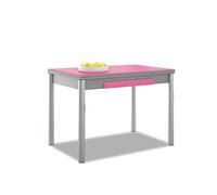 ASTIMESA Alas Cristal Tavolo da cucina, metallo, Fucsia, 100 x 60 cm