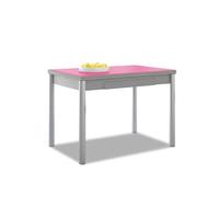 ASTIMESA Alas Cristal Tavolo da Cucina, Metallo, Fucsia, 90 x 50 cm