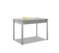 ASTIMESA Alas - Tavolo da cucina, in metallo, colore: grigio, 90 x 50 cm