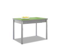 ASTIMESA Alas Vetro Tavolo da cucina, Metallo, Verde, 90 x 50 cm