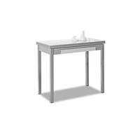 ASTIMESA Tavolo da cucina a libro bianco 40 x 80 cm